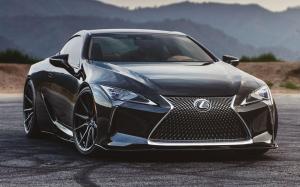 Lexus LC500 Obsidian on Vossen Wheels (HF-3) 2019 года